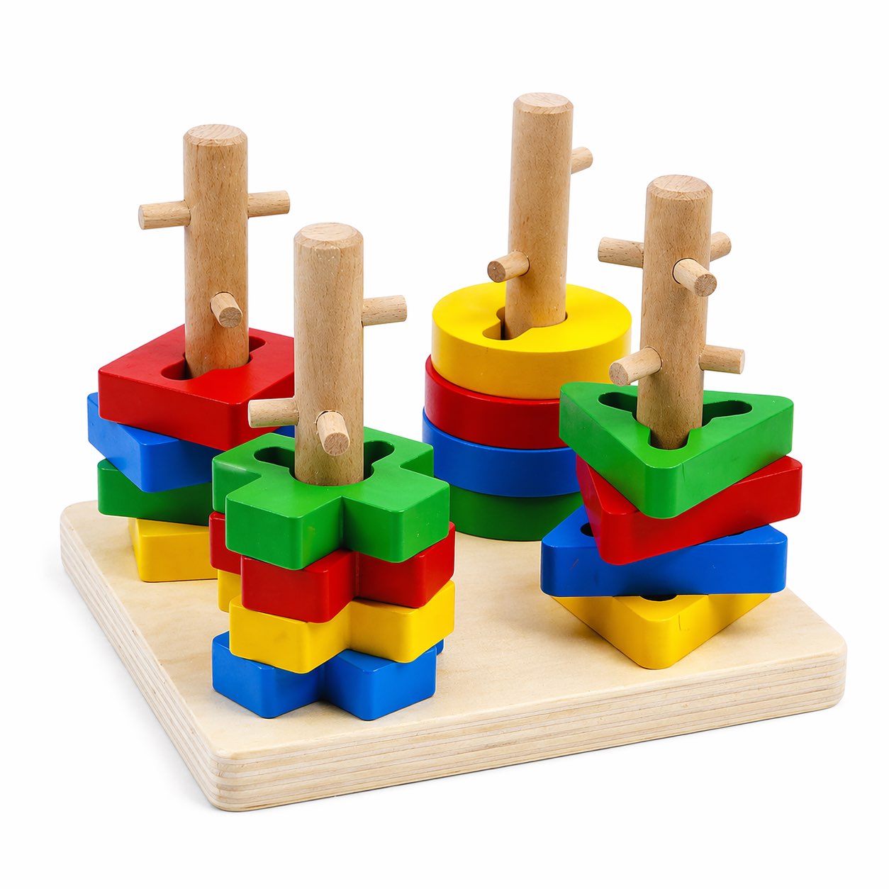 Geometric Four Column Tower